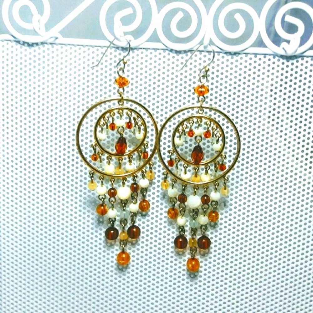 3 for $15 - Dangling Gold Tone Earrings